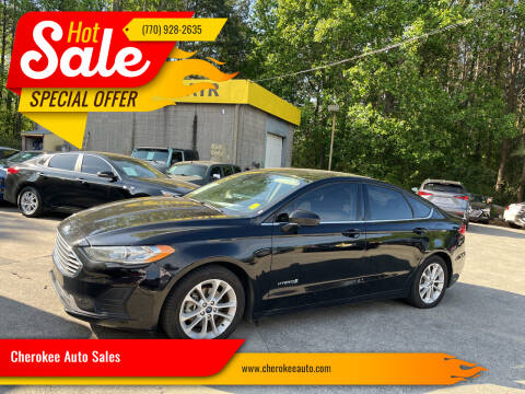 2019 Ford Fusion Hybrid for sale at Cherokee Auto Sales in Acworth GA