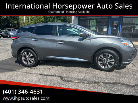 2016 Nissan Murano for sale at International Horsepower Auto Sales in Warwick RI