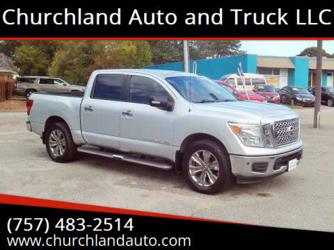 2019 Nissan Titan for sale at Churchland Auto and Truck LLC in Portsmouth VA