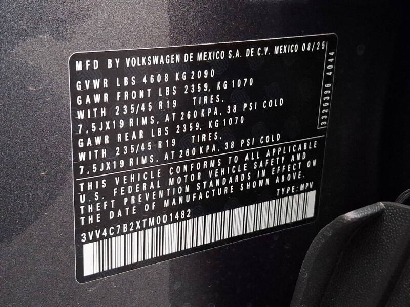 2026 Volkswagen Taos SEL 4Motion