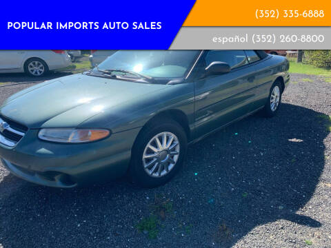 1996 Chrysler Sebring for sale at Popular Imports Auto Sales - Popular Imports-InterLachen in Interlachehen FL