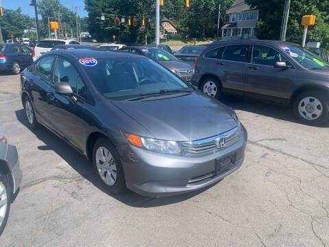 2012 Honda Civic for sale at CAR CORNER RETAIL SALES in Manchester CT