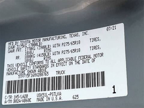 2021 Toyota Tundra Limited