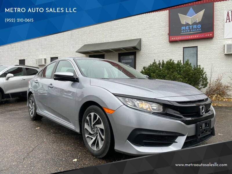2018 Honda Civic for sale at METRO AUTO SALES LLC in Lino Lakes MN