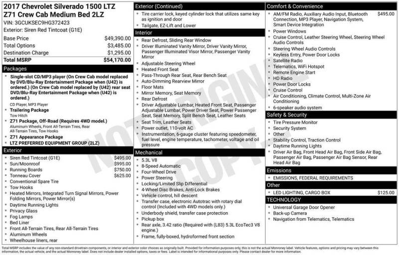 2017 Chevrolet Silverado 1500