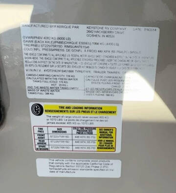 2015 Keystone RV 316RL