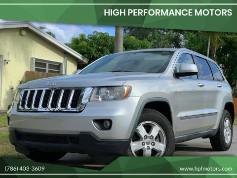 2011 Jeep Grand Cherokee for sale at HIGH PERFORMANCE MOTORS in Hollywood FL