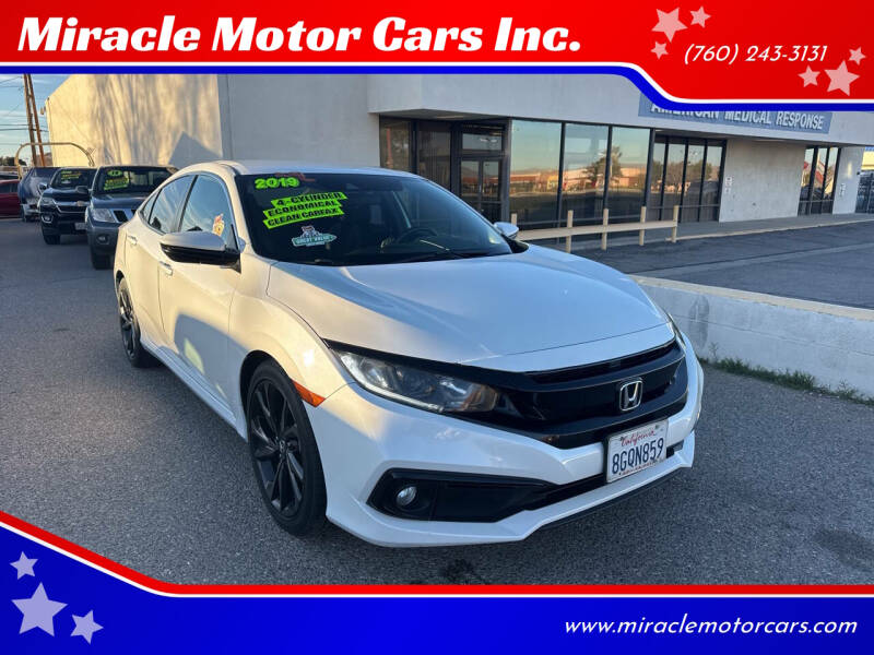 2019 Honda Civic for sale at Miracle Motor Cars Inc. in Victorville CA