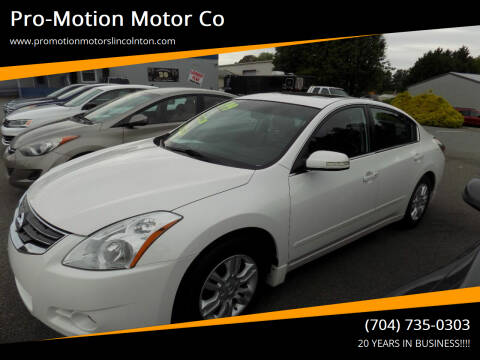 2012 Nissan Altima for sale at Pro-Motion Motor Co in Lincolnton NC