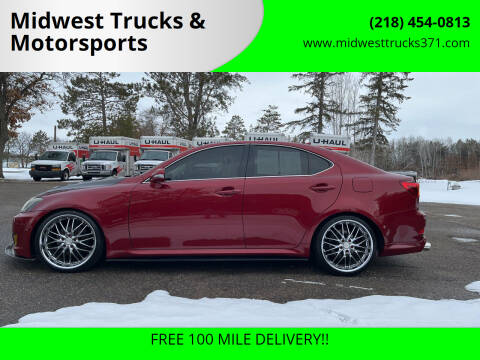 2009 Lexus IS 250 for sale at Midwest Trucks & Motorsports in Merrifield MN