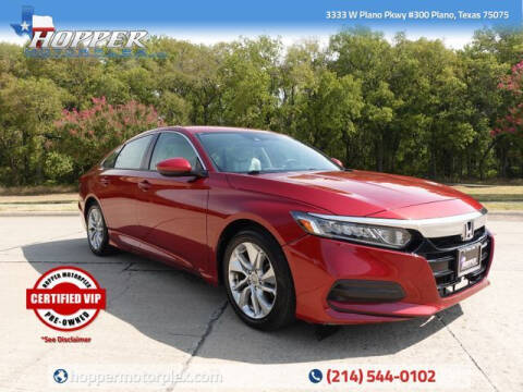 2018 Honda Accord for sale at HOPPER MOTORPLEX in Plano TX