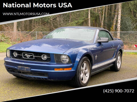 2008 Ford Mustang for sale at National Motors USA in Bellevue WA