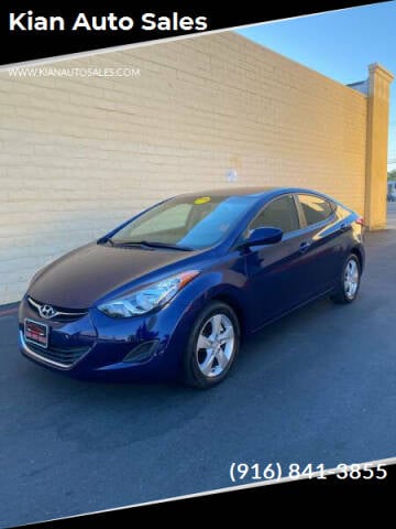 2011 Hyundai Elantra for sale at Kian Auto Sales in Sacramento CA