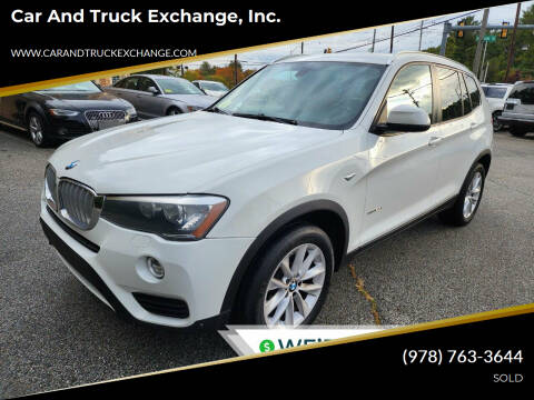 2015 BMW X3 for sale at Car and Truck Exchange, Inc. in Rowley MA