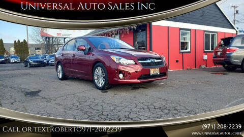 2014 Subaru Impreza for sale at Universal Auto Sales in Salem OR