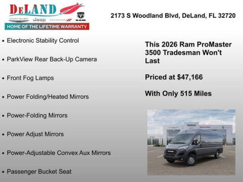 2026 RAM ProMaster