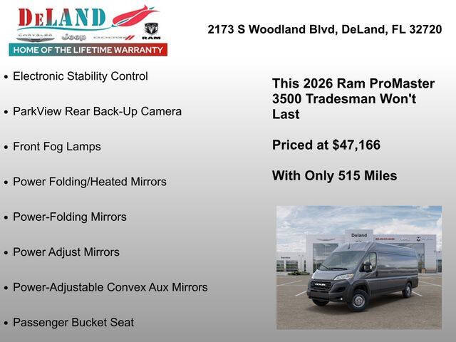 2026 RAM ProMaster