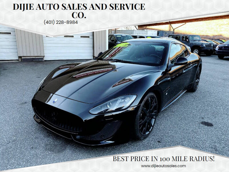 2014 Maserati GranTurismo for sale at Dijie Auto Sales and Service Co. in Johnston RI