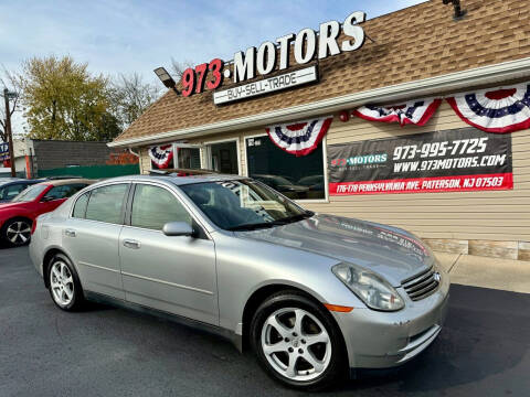 2004 Infiniti G35 for sale at 973 MOTORS in Paterson NJ