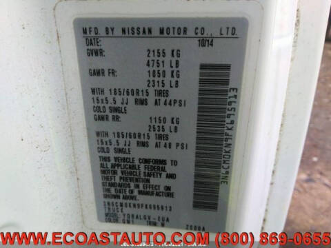 2015 Nissan NV200 SV