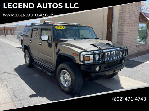 2003 HUMMER H2 for sale at LEGEND AUTOS LLC in Youngtown AZ