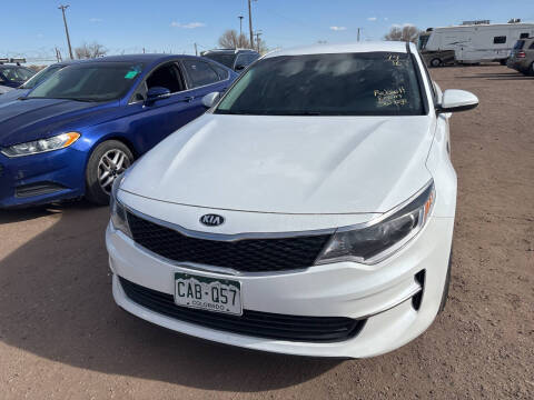 2016 Kia Optima for sale at PYRAMID MOTORS - Fountain Lot in Fountain CO
