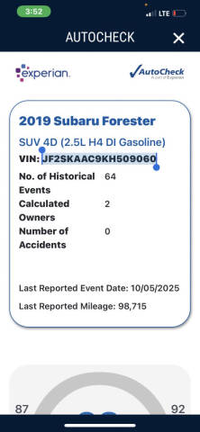 2019 Subaru Forester