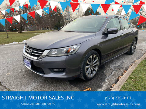 2015 Honda Accord for sale at STRAIGHT MOTOR SALES INC in Paterson NJ