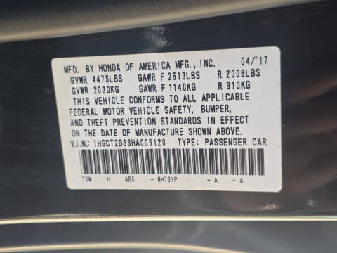 2017 Honda Accord EX-L V6