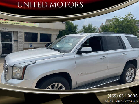 2017 GMC Yukon for sale at UNITED MOTORS in Mckinney TX