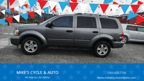 2007 Dodge Durango for sale at MIKE'S CYCLE & AUTO in Connersville IN