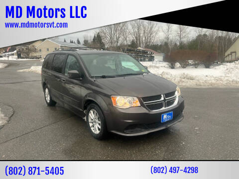 2016 Dodge Grand Caravan for sale at MD Motors LLC in Williston VT