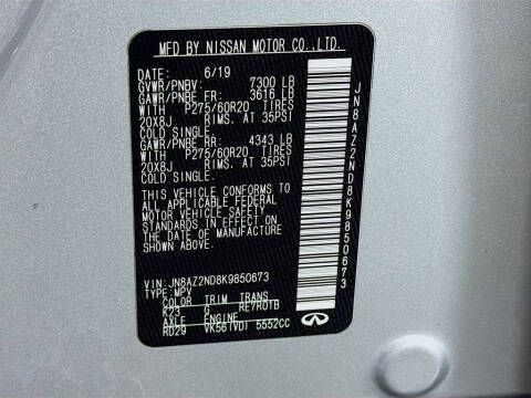 2019 Infiniti QX80 Luxe