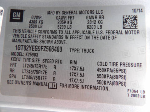 2015 GMC Sierra 2500HD SLE