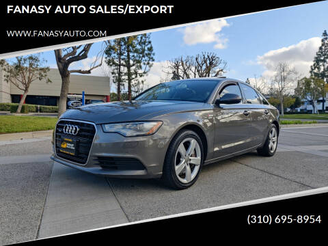 2012 Audi A6 for sale at FANASY AUTO SALES/EXPORT in Yorba Linda CA