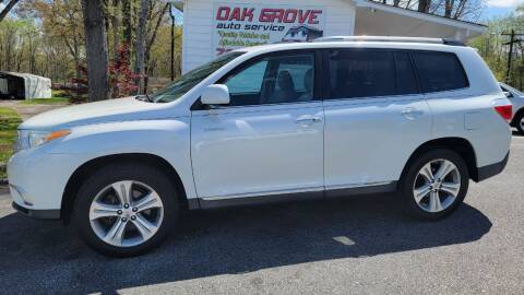 2012 Toyota Highlander for sale at Oak Grove Auto Sales in Kings Mountain NC