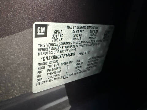 2015 Chevrolet Tahoe LT