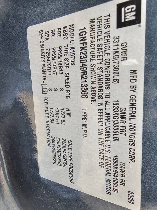 2009 Chevrolet Tahoe LT