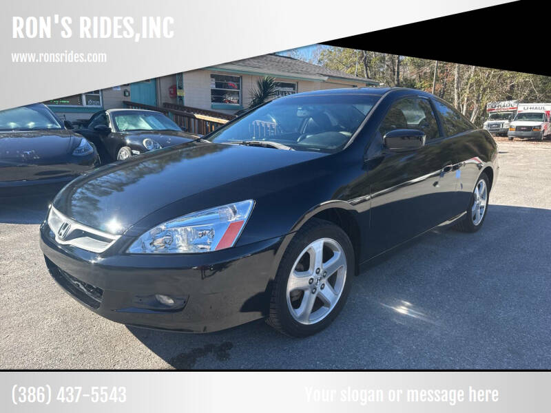 2006 Honda Accord for sale at RON'S RIDES,INC in Bunnell FL