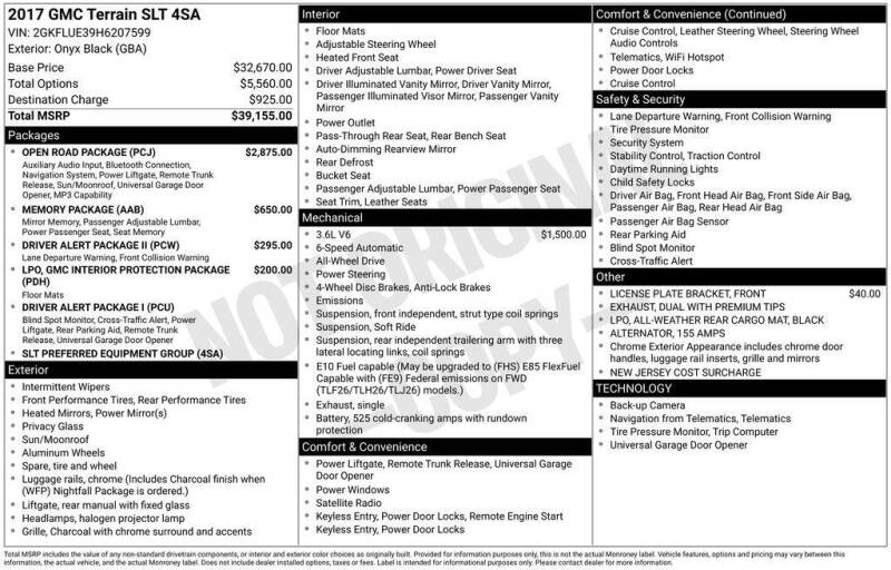 2017 GMC Terrain SLT