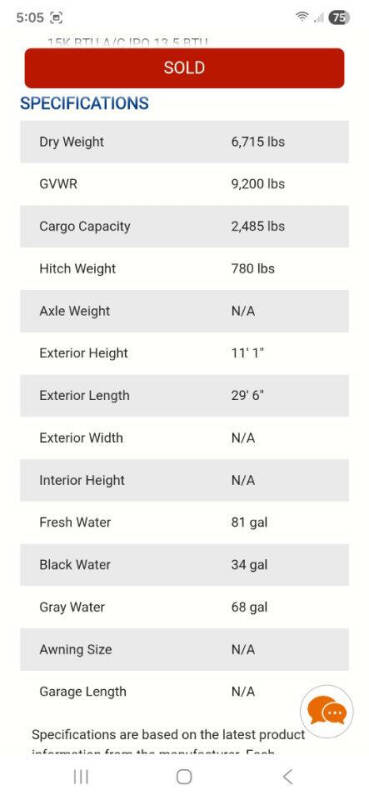 2015 Keystone RV Sprinter Campfire 26RB