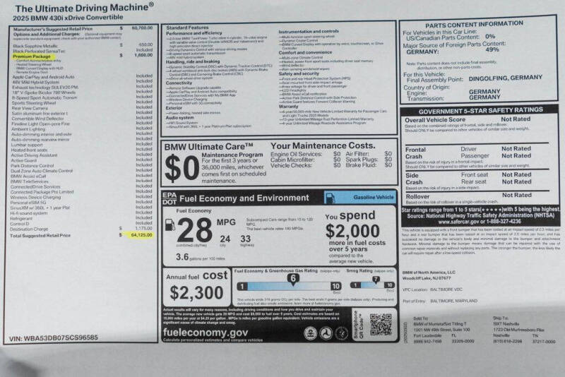 2025 BMW 4 Series 430i xDrive