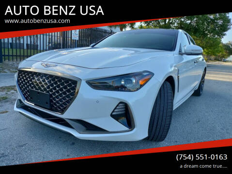 2019 Genesis G70 for sale at AUTO BENZ USA in Fort Lauderdale FL