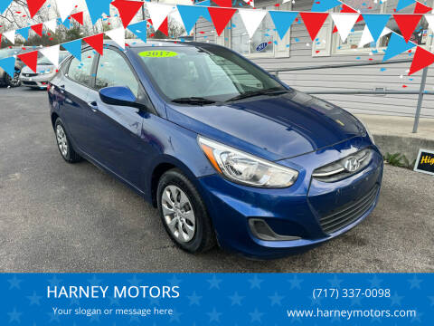 2017 Hyundai Accent for sale at HARNEY MOTORS in Gettysburg PA