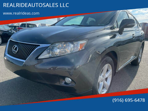 2010 Lexus RX 350 for sale at REALRIDEAUTOSALES LLC in Sacramento CA