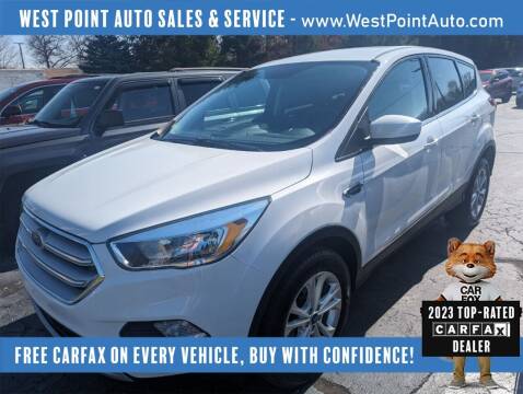 2019 Ford Escape for sale at West Point Auto Sales & Service in Mattawan MI