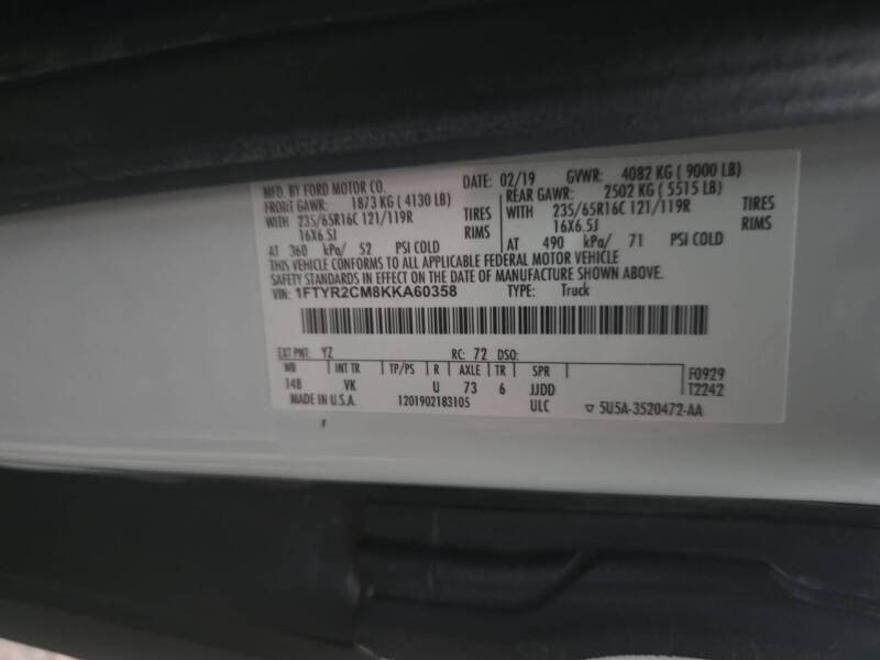 2019 Ford Transit 250