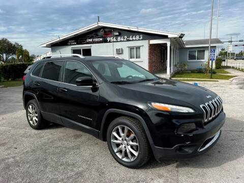 2018 Jeep Cherokee for sale at One Vision Auto in Hollywood FL