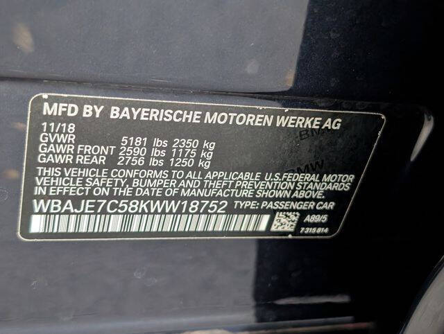 2019 BMW 5 Series 540i xDrive