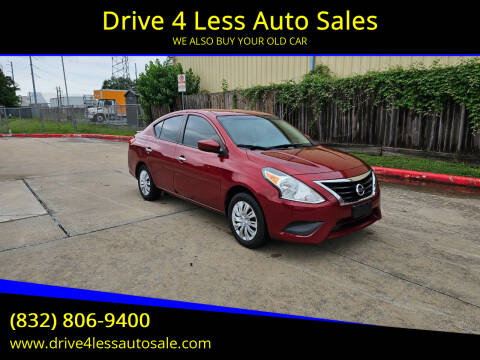 2019 Nissan Versa for sale at Drive 4 Less Auto Sales in Houston TX